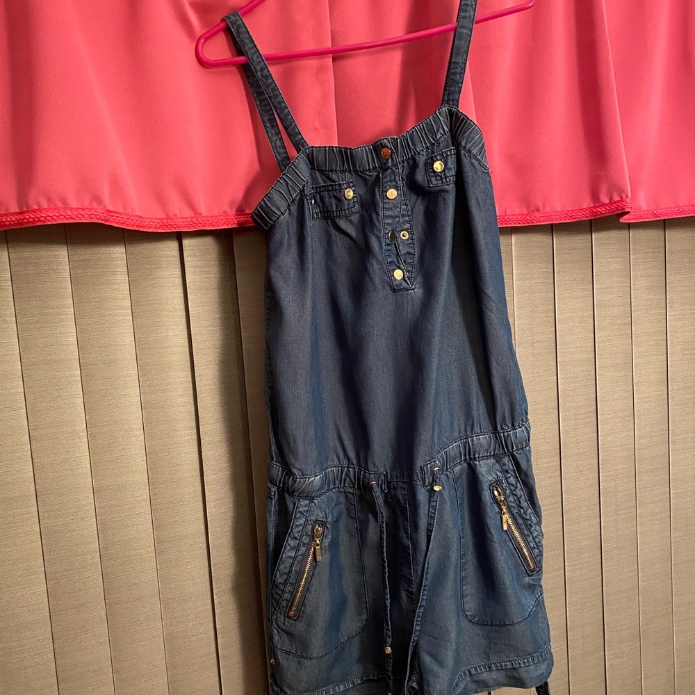 Cache denim shorts jumper